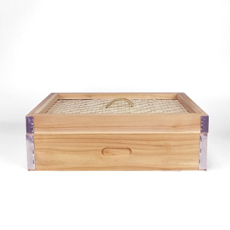 竹益轩方形柳杉木黄家蒸笼竹大小蒸包子馒头蒸格加深加厚蒸屉定制