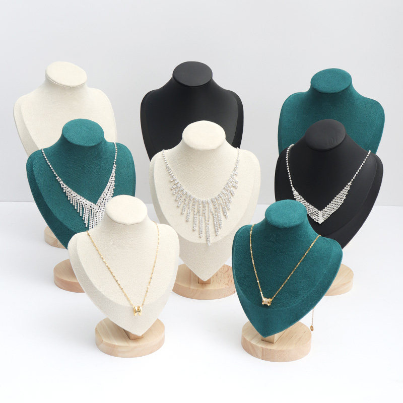 项链展示架人像模特脖子首饰颈膜饰品吊坠架珠宝柜台展示道具摆件