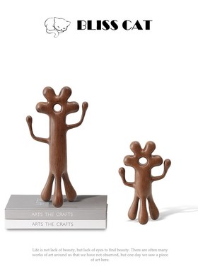 现代简约抽象人物摆件样板房客厅儿童房设计师艺术家居陈设装饰品