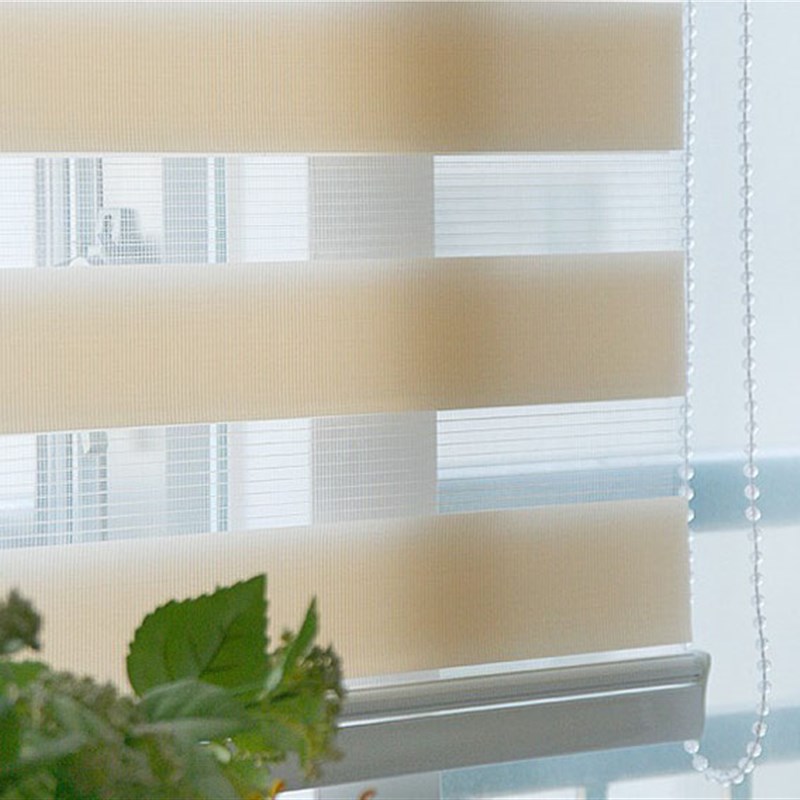 柔纱帘百叶窗帘卷帘双层加厚香格里拉遮光卧室卫生间办公室免打孔
