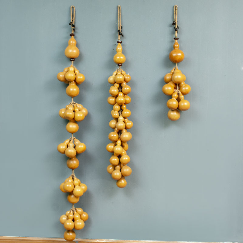 五福临门东南亚玄关装饰画真葫芦麻绳入户进门过道门厅客栈墙壁挂