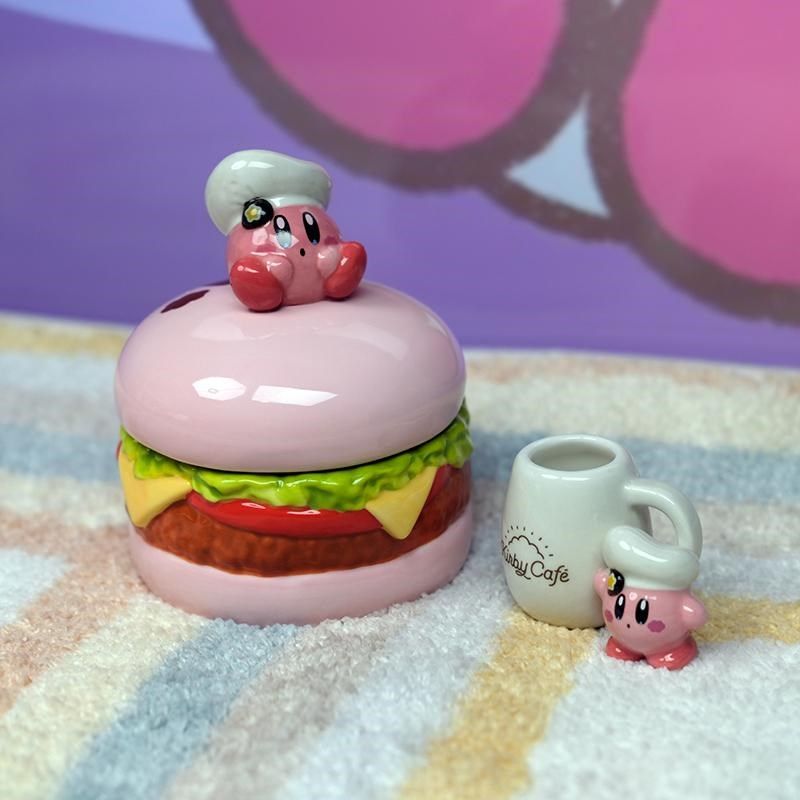 日单星之卡比kirby储物罐装饰摆件收纳首饰盒卡通立体造型牙刷架