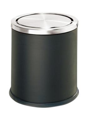 南方简垃约卧室垃垃圾桶SFE家圆用酒店卫生间圾桶形翻盖圾桶不锈