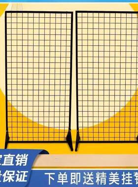 移动式架丝网货架饰品展示架网格置物架落地幼72676儿园作品铁格