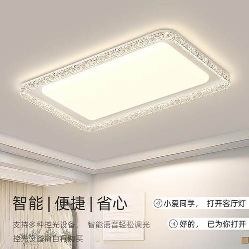 意式极简客厅主灯025年新款l117山ed护眼2吸顶中灯具全屋灯套餐组