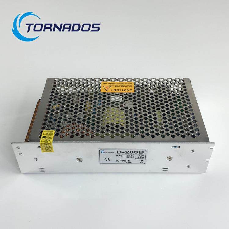 200W5V24V双路输出开关-电源电5V10A+24V6双组直A流工XAD控源D200