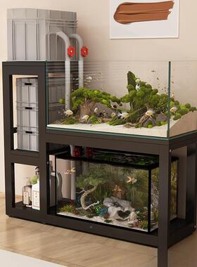 鱼缸架鱼缸柜鱼AL100460子桌龟缸架鱼底座金缸属钢缸架承重多层鱼