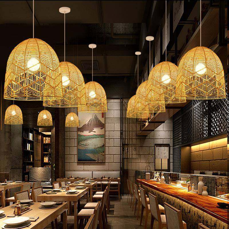 藤艺吊灯意个性巢餐厅吧民宿饭店288圆球形复古竹台编鸟草帽装饰,家装灯饰光源,智能吊灯,淘宝优惠券,粉丝福利购,淘宝优惠卷