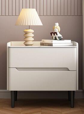 新收实木简约现代室家AXN用意式轻奢卧酒店床款边柜岩板皮纳质床