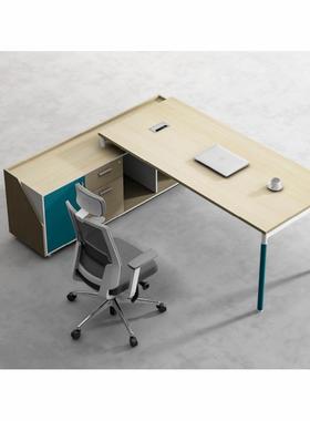 简约现ND-20203代办公室老板桌椅组合1位主管单经理子人办人公桌