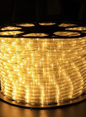 L带ED户霓外防水装彩灯串灯闪灯虹灯圆二线彩虹管MAQ工程饰软灯条