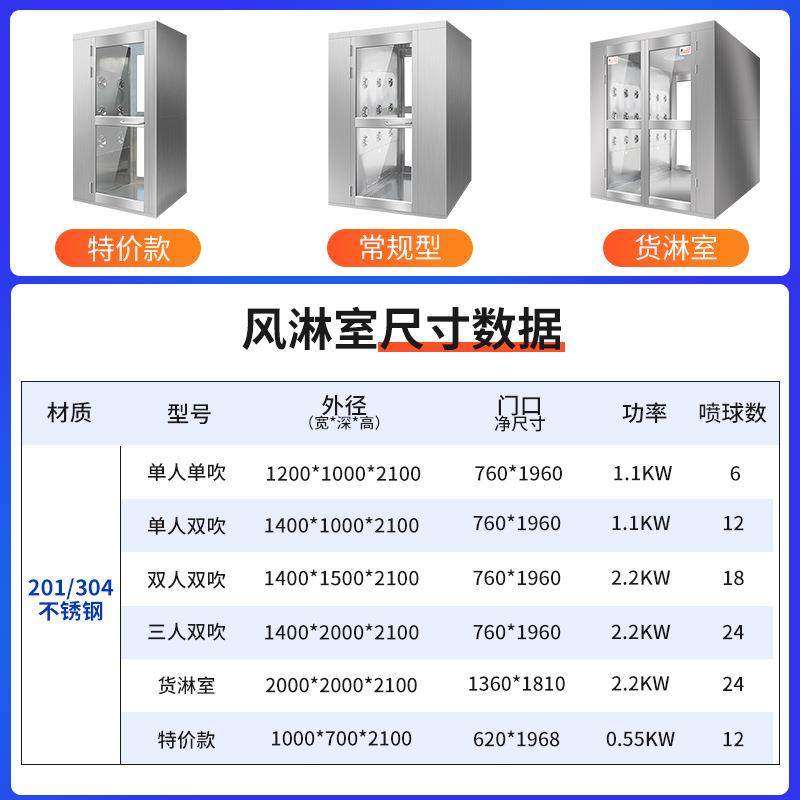 单人风淋20不锈钢风1不锈钢双人吹风淋室室实验室智能吹淋风淋双,五金/工具,风淋室,淘宝优惠券,粉丝福利购,淘宝优惠卷