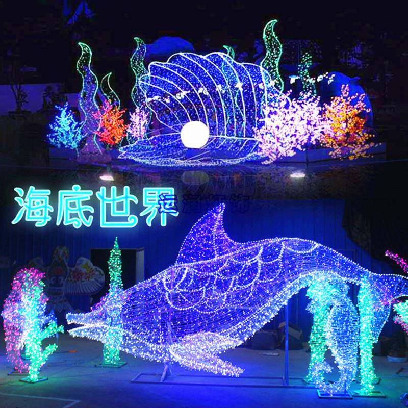 LE海豚公动物型灯户外滴胶园广场装饰景D观灯望头YR-TPD-7梅花鹿