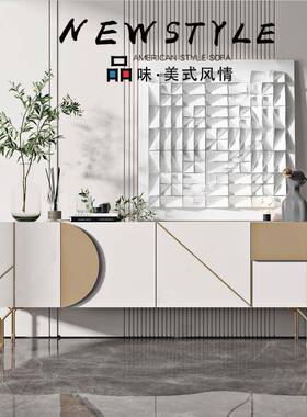 新品烤漆电视白色客厅视电听柜现简约不锈钢地代柜客厅视柜BZN柜