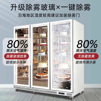 琸雪蛋糕冷展示冷柜冷藏赛保鲜柜立式冰箱铜管制510甜品柜商用风