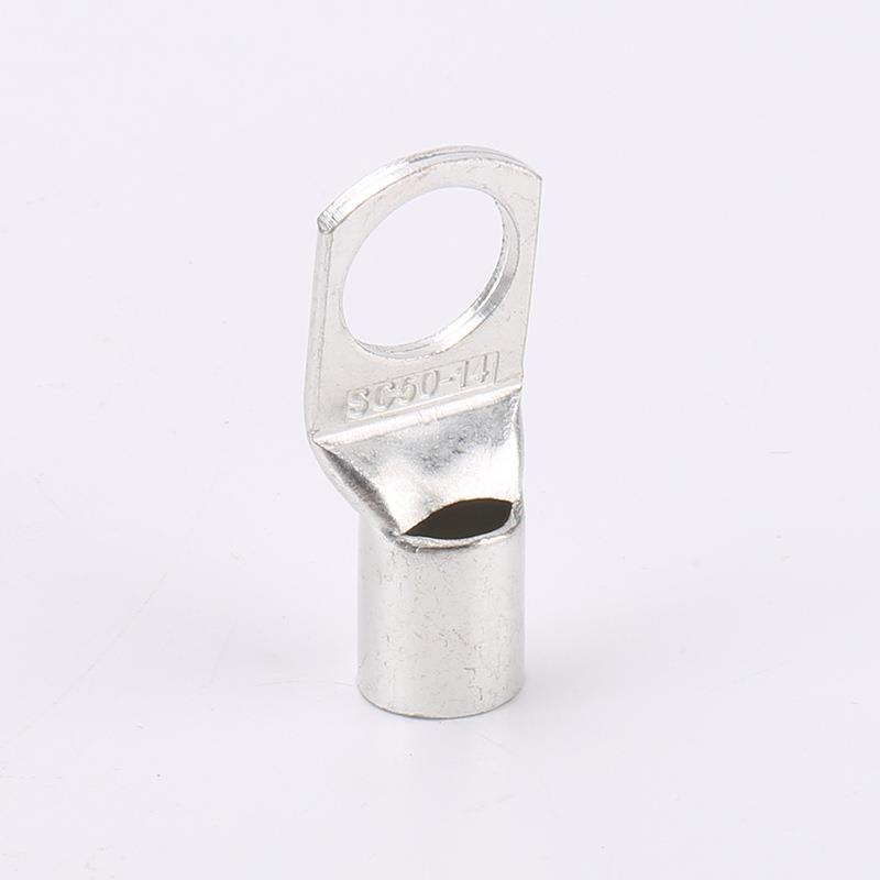 S铜子396铜接线端耳SC50-14鼻冷压端子铜鼻子窥口铜鼻子C管型线接