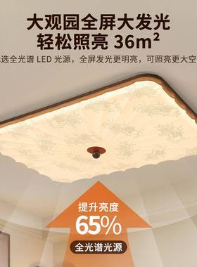 风中古创意室吸顶灯新款复古美学餐厅灯客厅吸顶灯75104中山灯具4