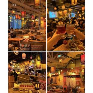 谣小酒馆吊餐厅MSC复古风吊灯烧烤店酒吧灯民氛围笼民谣集顶中式