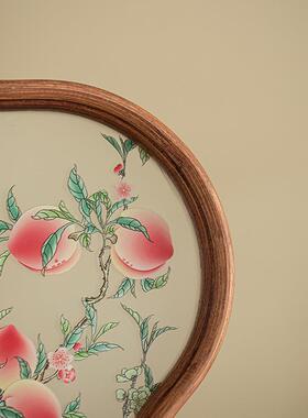 国风璃高九桃茶盘硼硅玻耐热耐烫托盘壶承干泡盘户外旅ZGI家用办