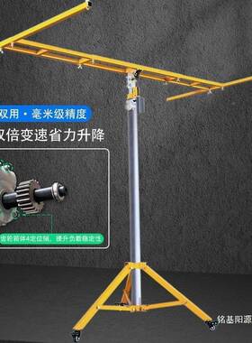 木工吊式天花板石升板埃特板移动升悬降机台手膏摇GDI降器加厚不