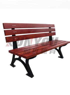 公园椅靠户外塑木靠背椅铸铁息木质背椅公90869园椅广场休公园椅