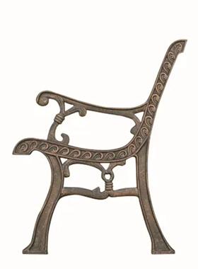 户外座公园椅脚室休闲长椅配件庭院花长AXQ条凳子外腿艺铁椅脚