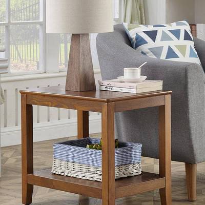 美式沙发边柜侧柜边简约客厅边实木角几几几置ZIS物小桌子茶家用