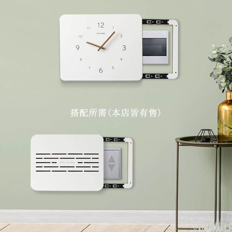 EAN电表箱装饰画带钟免表简配画约挂钟挂电闸电箱遮挡时钟打孔遮