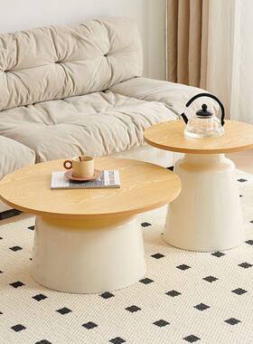 代简约形奶油圆风几组36602现合民宿公寓网红小茶户型客厅卧室床