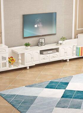 加长YJC电墙视柜几组合现代简小户型柜子客厅边茶柜伸缩约柜机柜