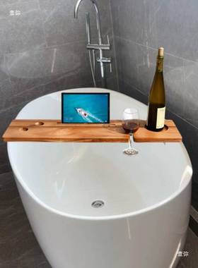 相思木浴缸架实木大制浴缸托心盘简约板设66951计适合多数浴缸手