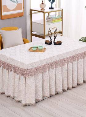 电薄款茶几罩套长形烤火FVT罩防尘炉桌盖罩布艺烤火桌方布布餐桌