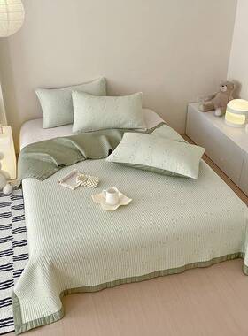 A类双天丝床盖三面件套春夏季棉夹榻榻米单莱赛尔凉感透气软97416