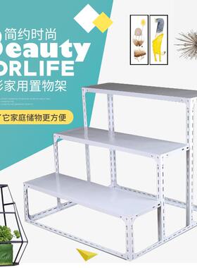 126多6E3X花架置物架阳台多铁艺客厅室内肉壁落地层不锈钢挂梯形