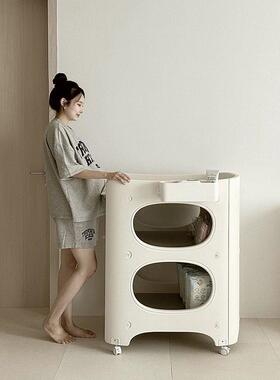 儿尿布台动宝多功能便携护理WTI婴宝台换尿布湿可移新生儿洗浴婴