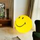 客厅装 饰摆件PMW落地灯网红笑脸灯氛围夜可充电小落地台le灯灯d卧