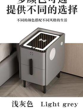 全实木能室床头柜卧轻奢简约现代岩智59242板简易功多能小型收纳