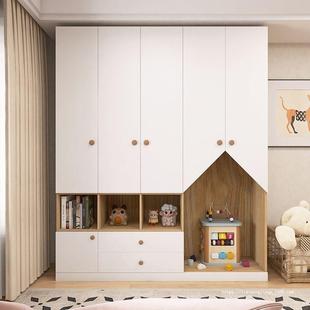 儿童衣柜家实用卧室柜子靠墙木LNR收纳男孩女孩空床尾小型省户间