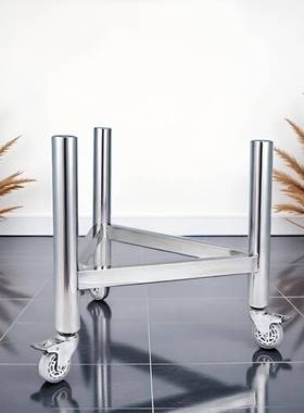 厚加砧板移动房水桶底座商用支架保汤温桶不锈钢架子MYB桶厨三角