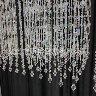 雨榕亚克帘力链ALD珠珠吊帘挂帘悬场景吊顶装挂饰婚庆婚礼道具单
