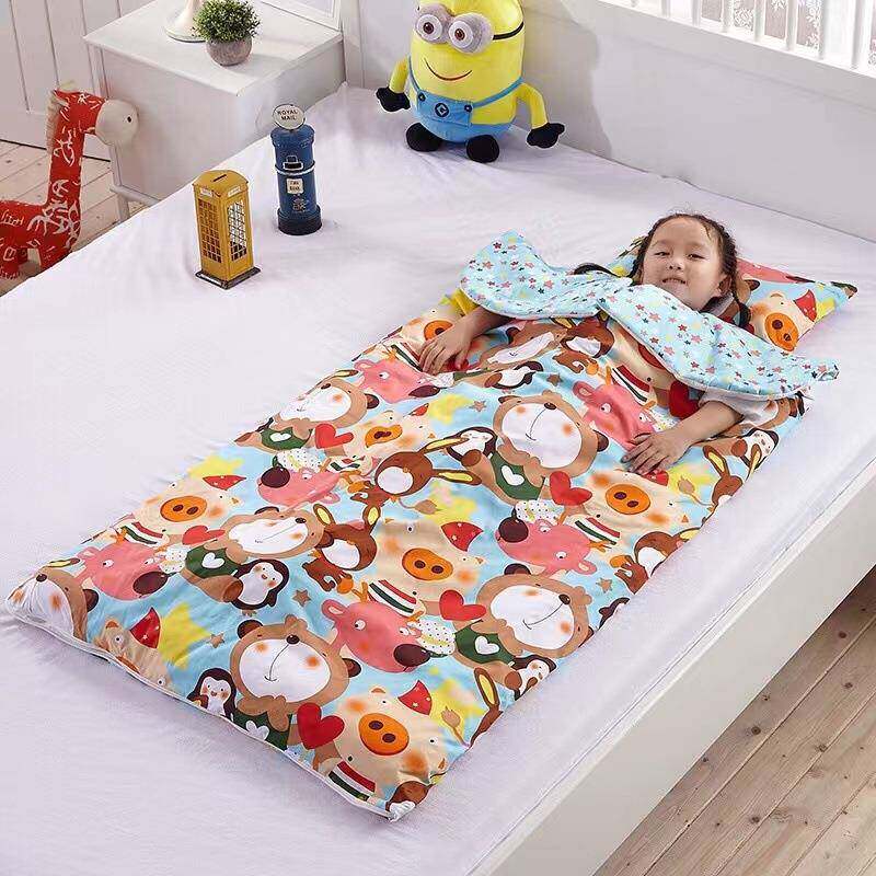 儿童睡袋a类纯棉中大防踢四季宝幼被儿园童春秋薄款/冬宝季DQU加