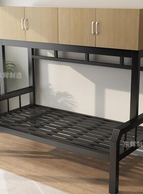 铁艺加GZF厚高架床上下柜床舍床简现代风格成宿人组约合床床柜一