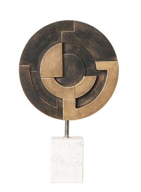 美豹现代金属大113理关石创摆件玄客厅水茶几层架晶复古电话工艺