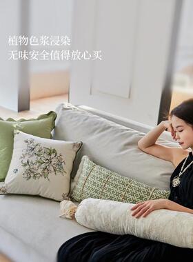 蜡屿笔「醒春物厅语」花集抱枕ZOT法式沙发派客睡觉靠枕垫轻奢感