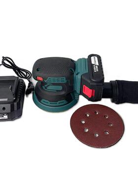 无刷锂电砂光机圆形形AUR迷你光砂纸腻机子打磨机木头金方属打磨