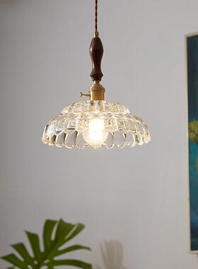 中日式法式复古26540餐厅黑餐桌卧室简约古创意胡桃玻璃计师设小