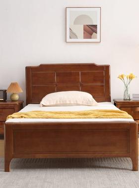 实木床11.2米硬板床宿舍家用小户型.mMTU35经济型1.5m直1销工厂z