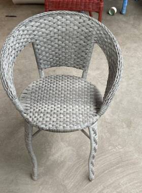 藤阳编藤椅台休闲家用户编织单人靠UIU外庭背椅院室外三件套组合