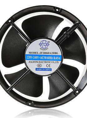 嘉力丰2箱0060圆JDA形铝扇框耐高温散热风AC22V电桩机电0柜轴流风