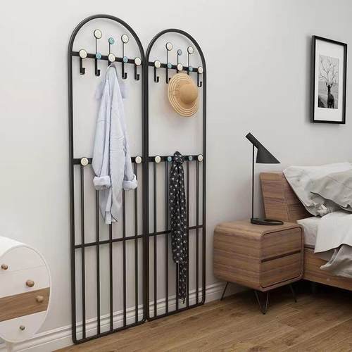 衣服装店衣架YVC门后壁挂贴墙子衣帽架展架示宿舍晾晒卧室服拐角